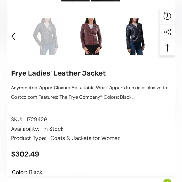 NWT Frye Womens Leather Biker Jacket dark red - Picture 5 of 13